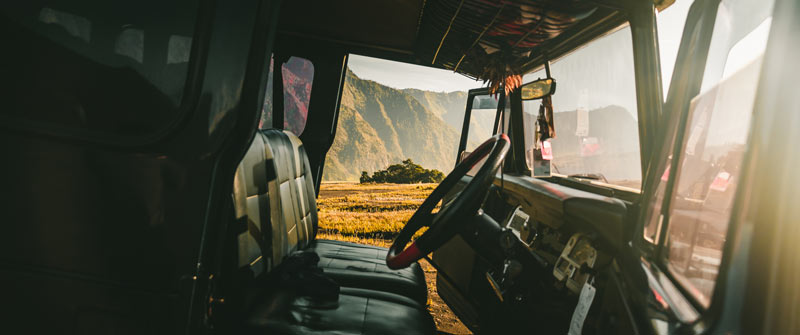 Cabina di guida camion