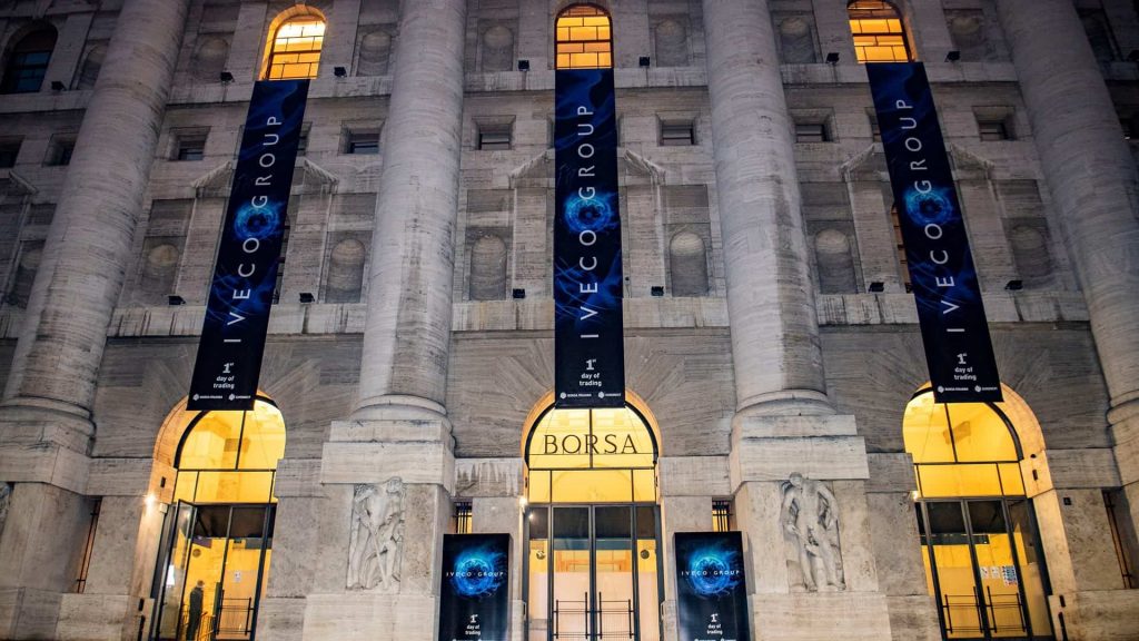 Cerimonia di apertura per il debutto di Iveco nella borsa di Milano