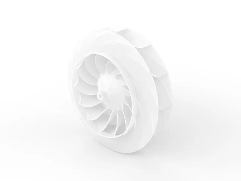 ventilatore con forma di pinne di pinguino