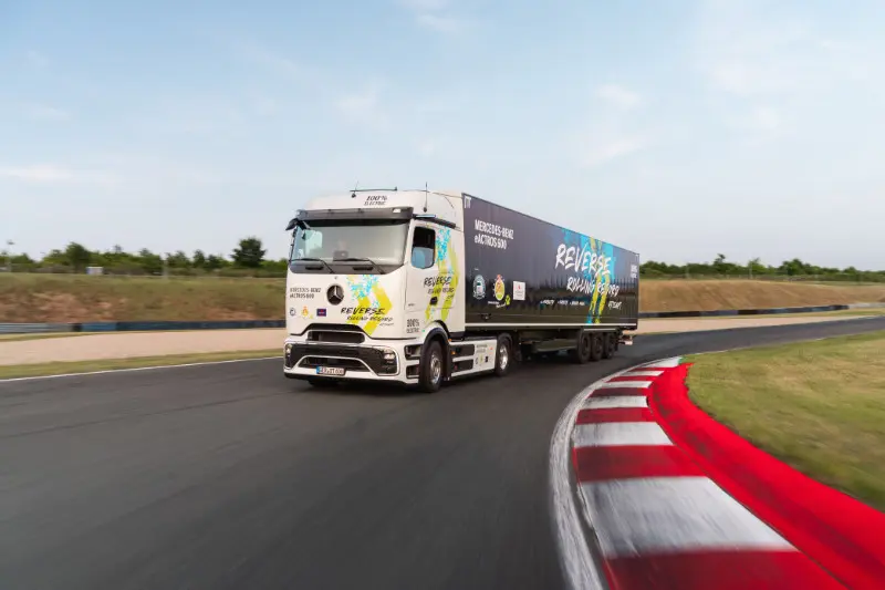 camion che batte il record di potenza in elettrico