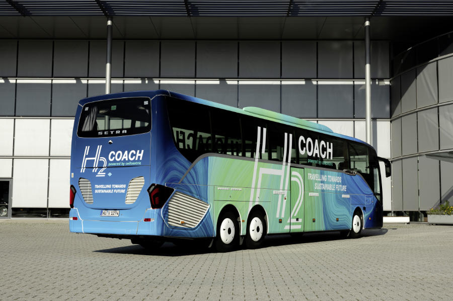 retro Setra H2 Coach autobus turistico a celle a combustibile