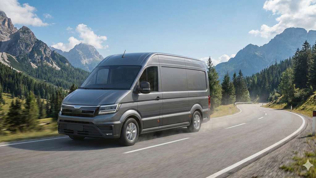 Van MAN TGE in marcia durante consegne