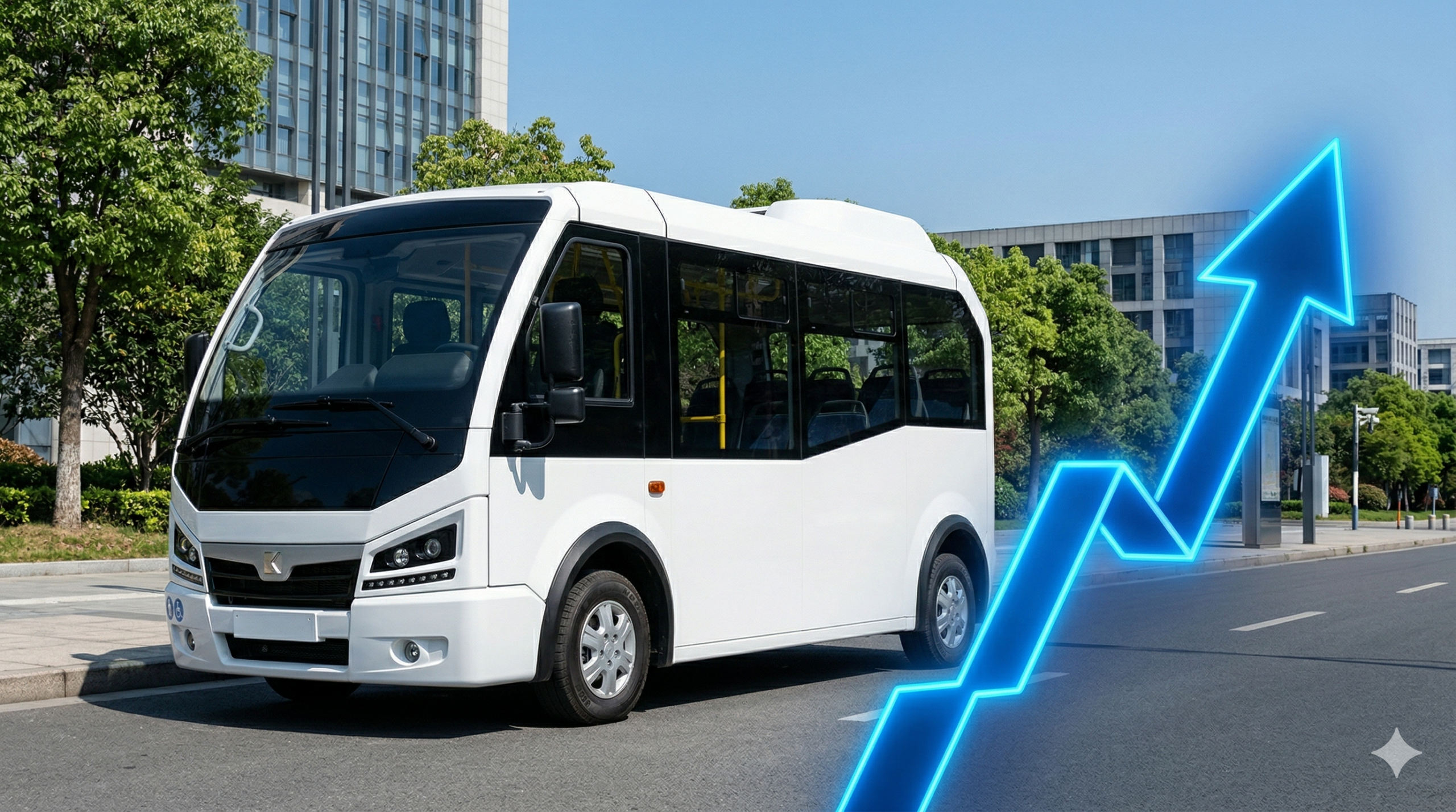 Autobus elettrico Karsan e Atak in città