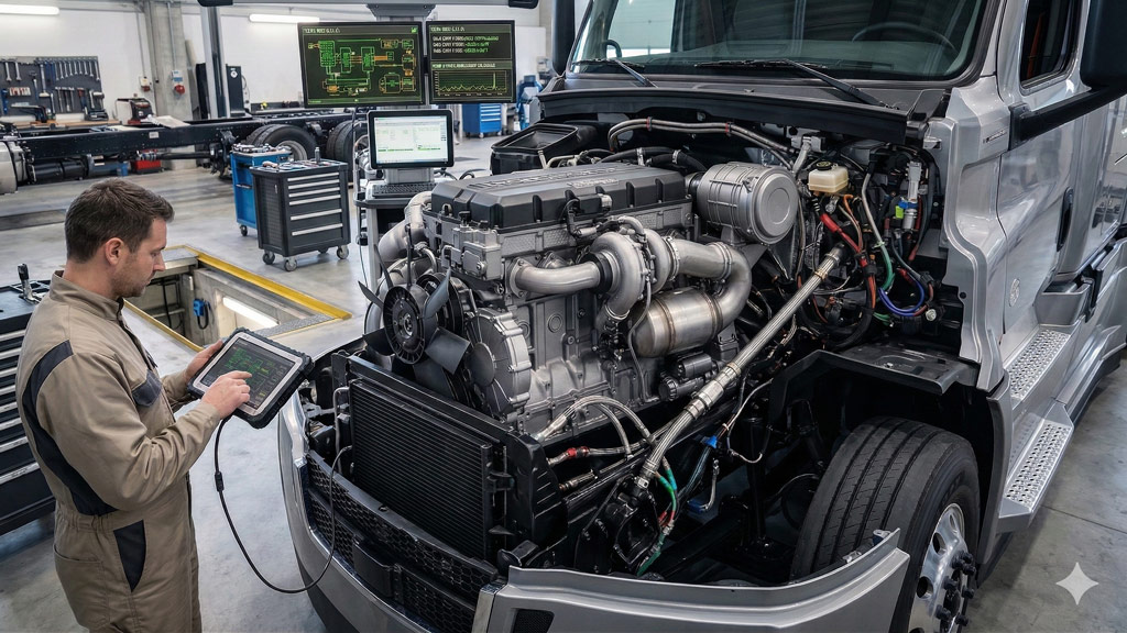 Motore diesel Detroit Gen 6 per camion pesanti