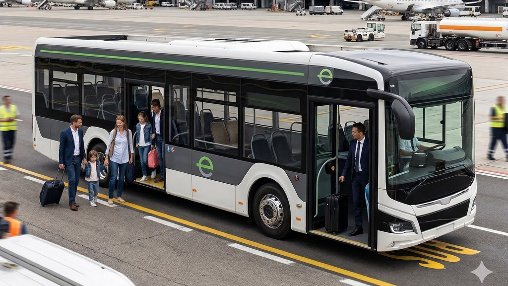 Apron bus elettrico MAN Lion's City E aeroporto Monaco