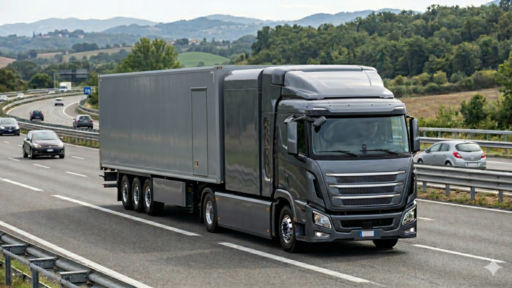 Camion a idrogeno Hyundai XCIENT Fuel Cell in operazione logistica