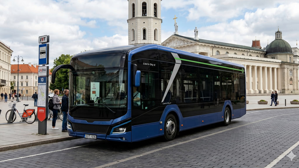 Autobus elettrici MAN Lion's City E a Vilnius