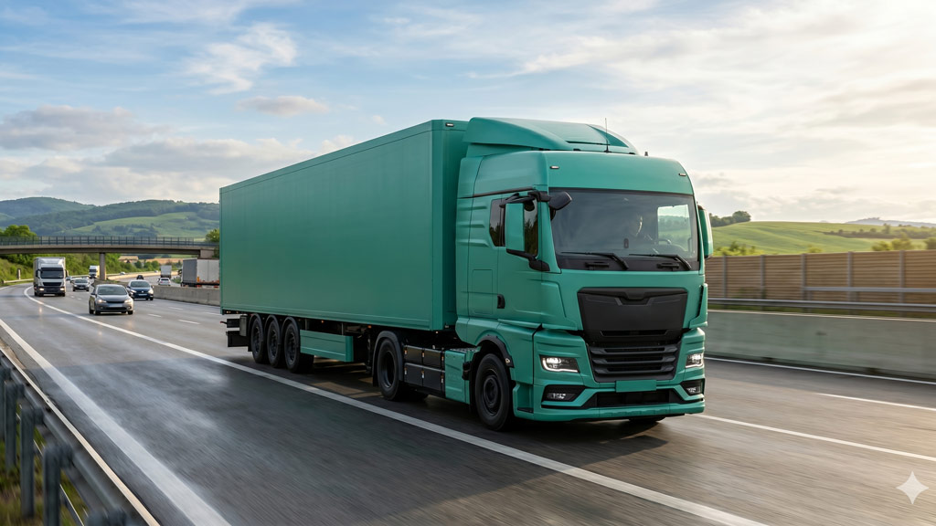 MAN eTGS Ultra in viaggio su autostrada europea (1)