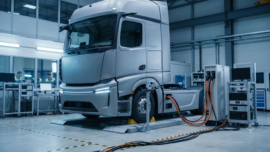 Anco prova ricarica megawatt camion elettrico progetto NEFTON