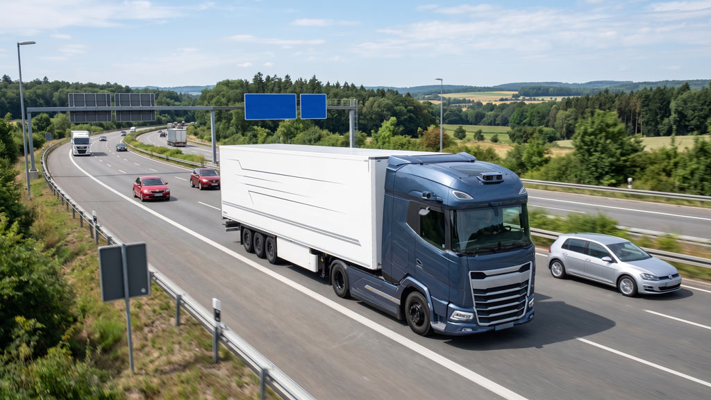 Camion elettrico DAF con tecnologia di guida autonoma